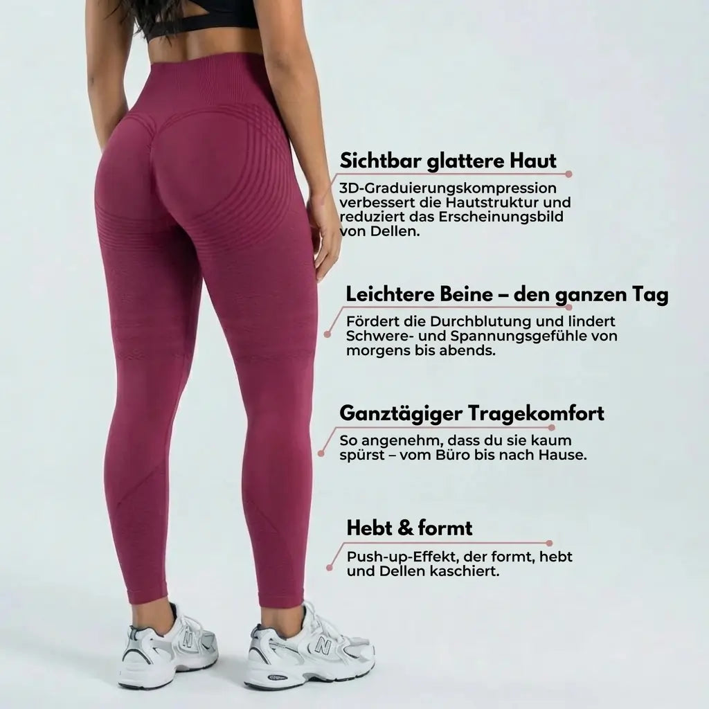 Cellumove 3D Leggings - Burgundy