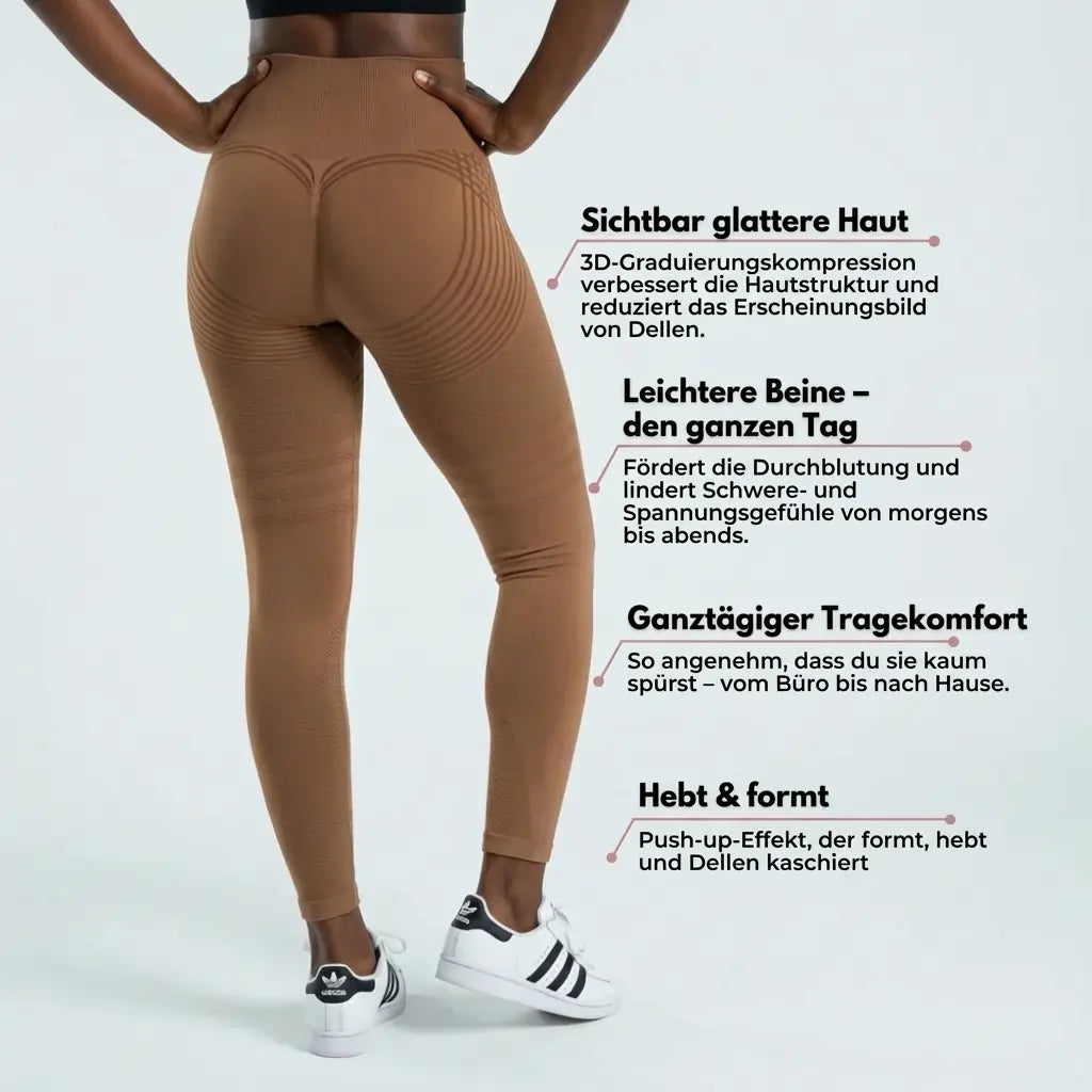 Cellumove 3D Leggings - Brown Coffee