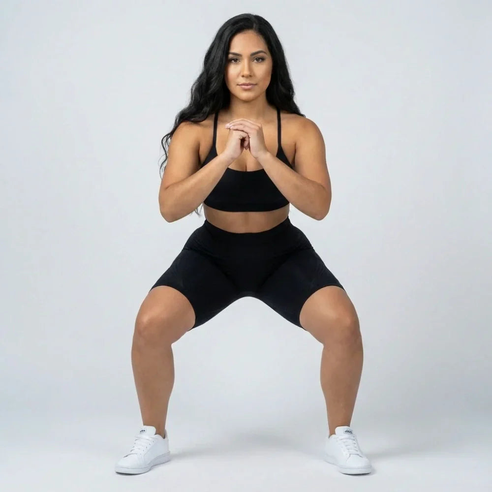 Cellumove 3D kurze Leggings – klassisches Schwarz